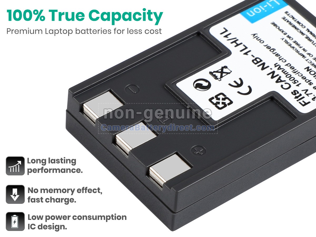 Rechargeable Battery for Canon IXY DIGITAL 400