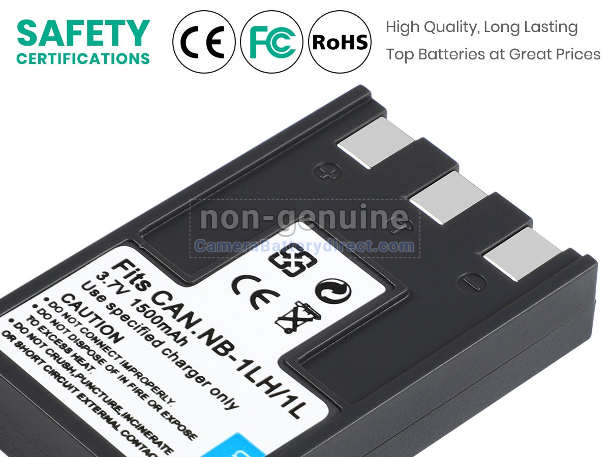 Rechargeable Battery for Canon IXY DIGITAL 400