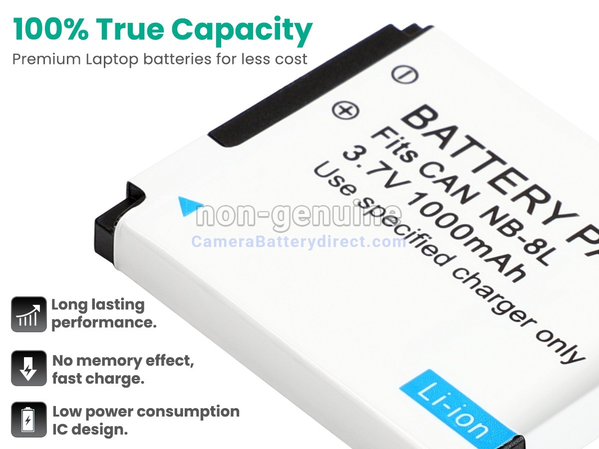 Rechargeable Battery for Canon POWERSHOT A3100 IS