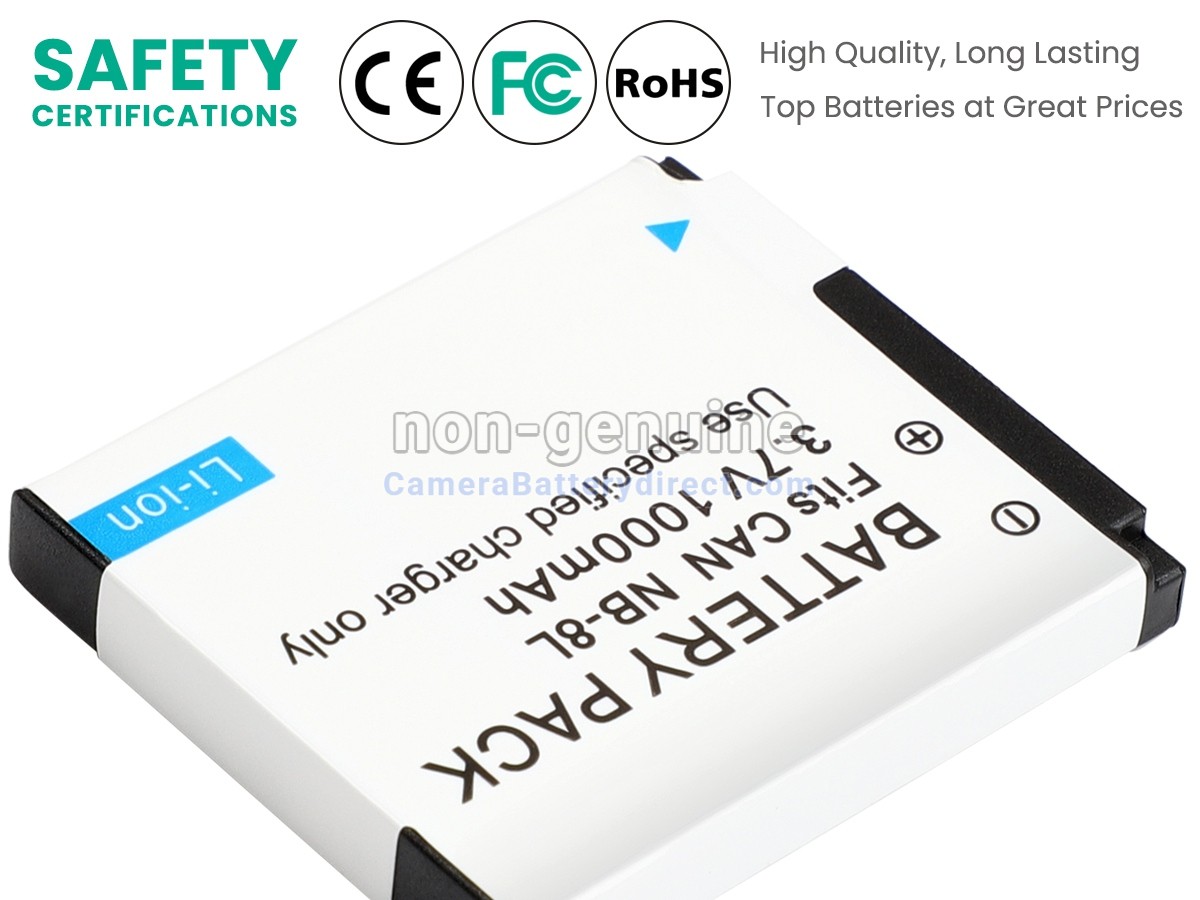 Rechargeable Battery for Canon POWERSHOT A3100 IS