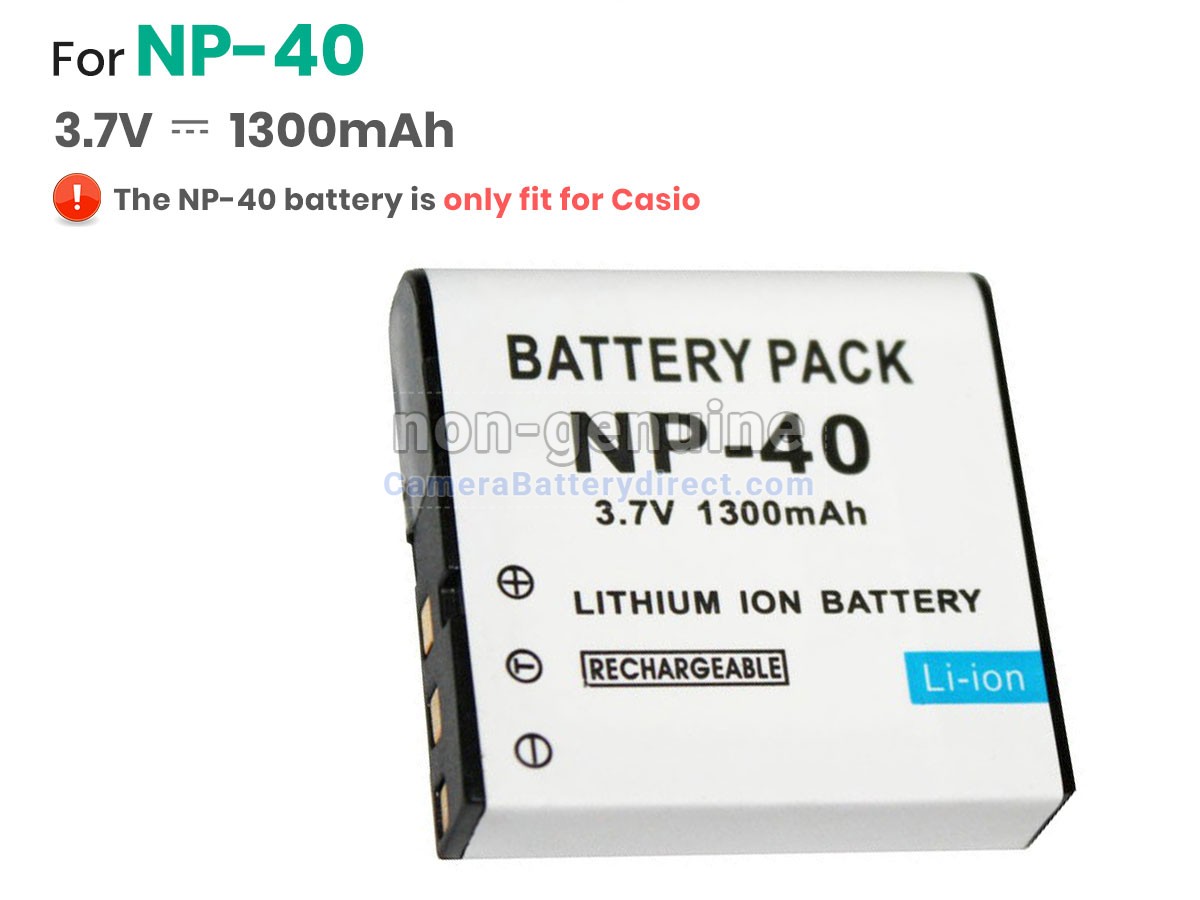 Rechargeable Battery for Casio EX-Z1000