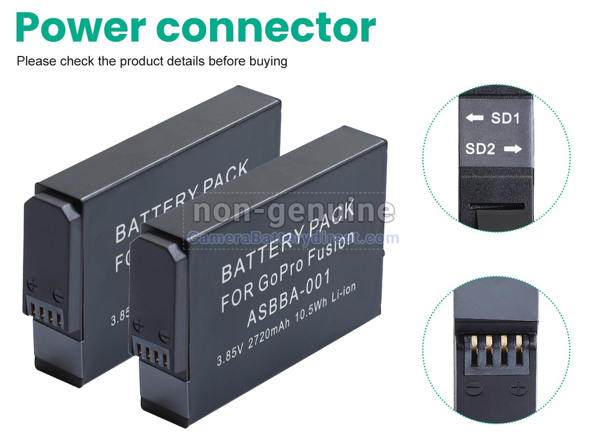 Rechargeable Battery for GoPro SBDC1B