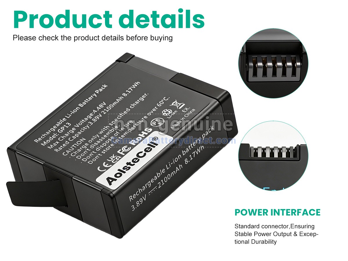 Rechargeable Battery for GoPro HERO13