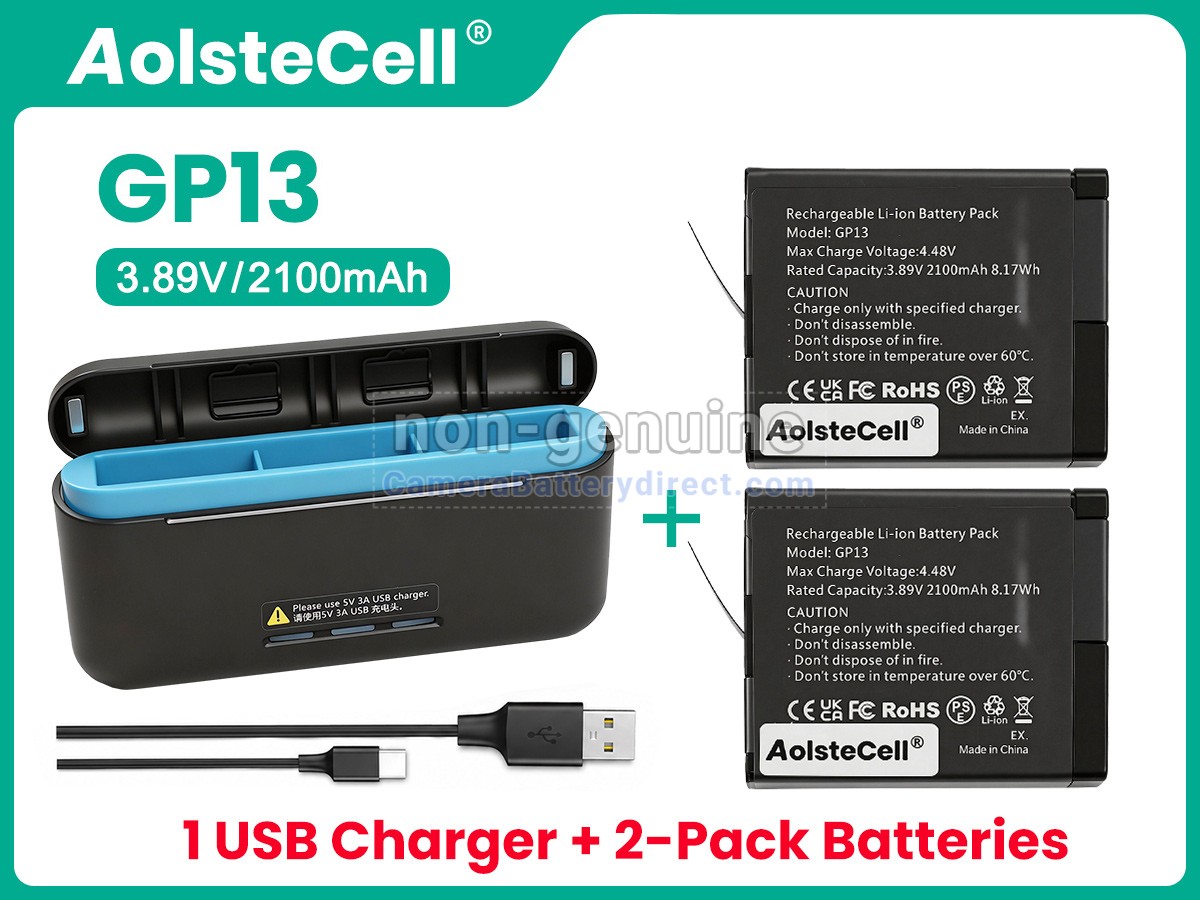 Rechargeable Battery for GoPro HERO13