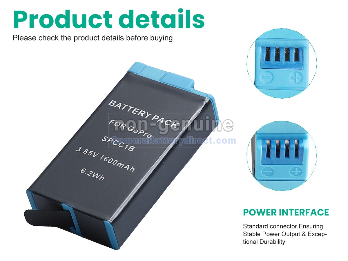 Rechargeable Battery for GoPro MAX 360