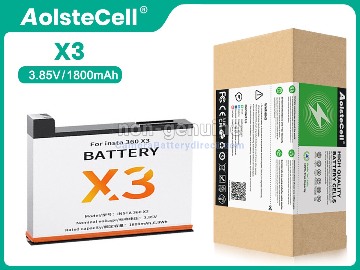 Rechargeable Battery for Insta360 CINAQBT/A