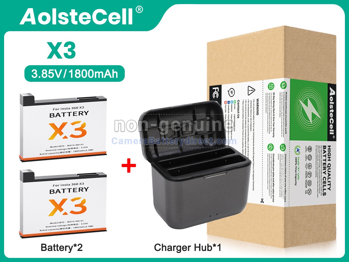 Rechargeable Battery for Insta360 CINAQBT/A