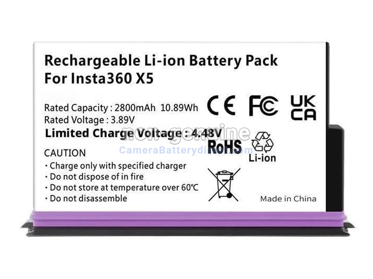 Rechargeable Battery for Insta360 JH-X5