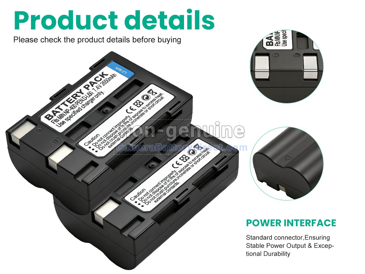 Rechargeable Battery for Minolta DIMAGE A2