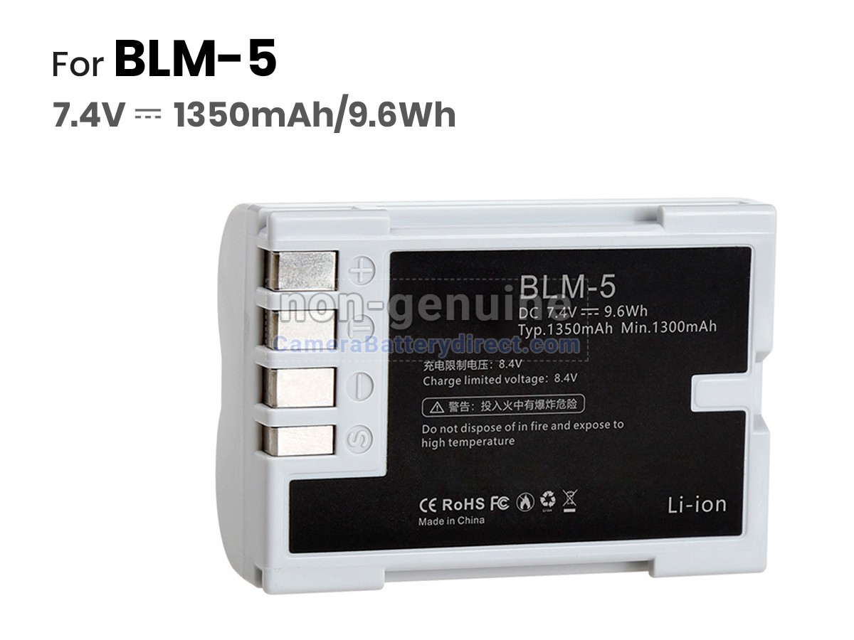 Rechargeable Battery for Olympus BLM-5