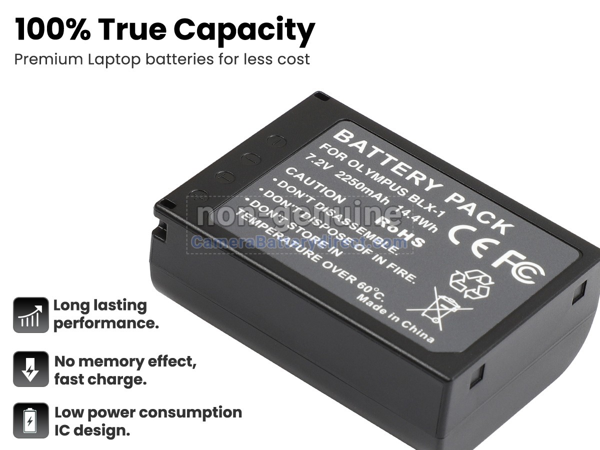 Rechargeable Battery for Olympus OM-1