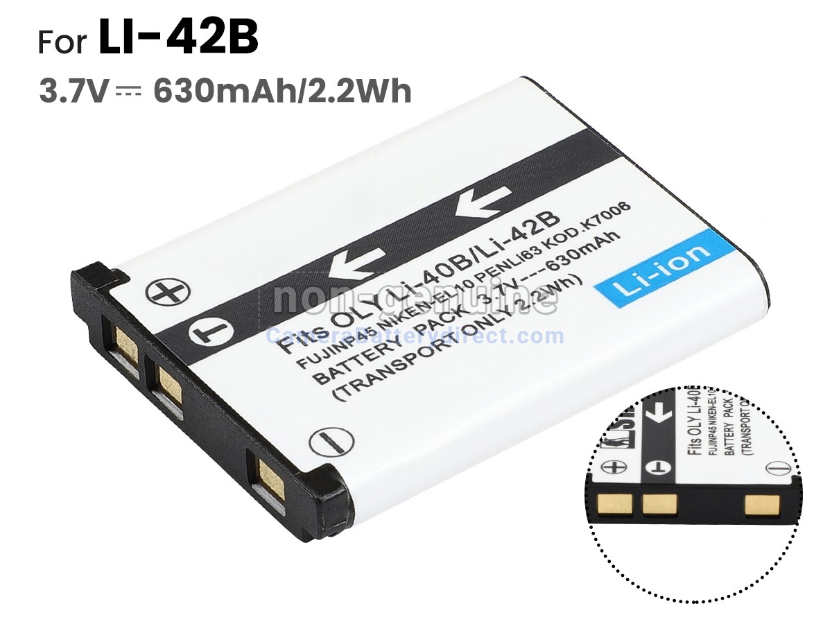 Rechargeable Battery for Olympus D-630
