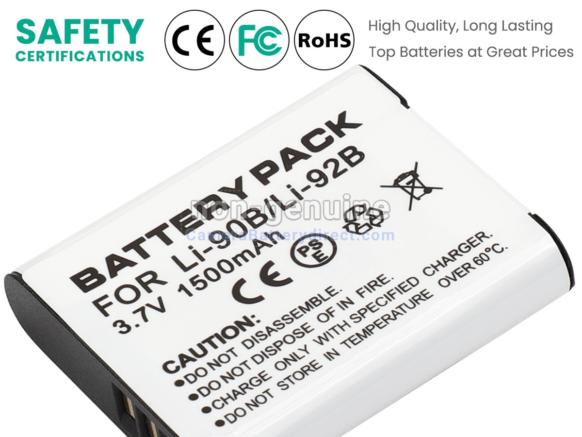 Rechargeable Battery for Olympus STYLUS SH-60