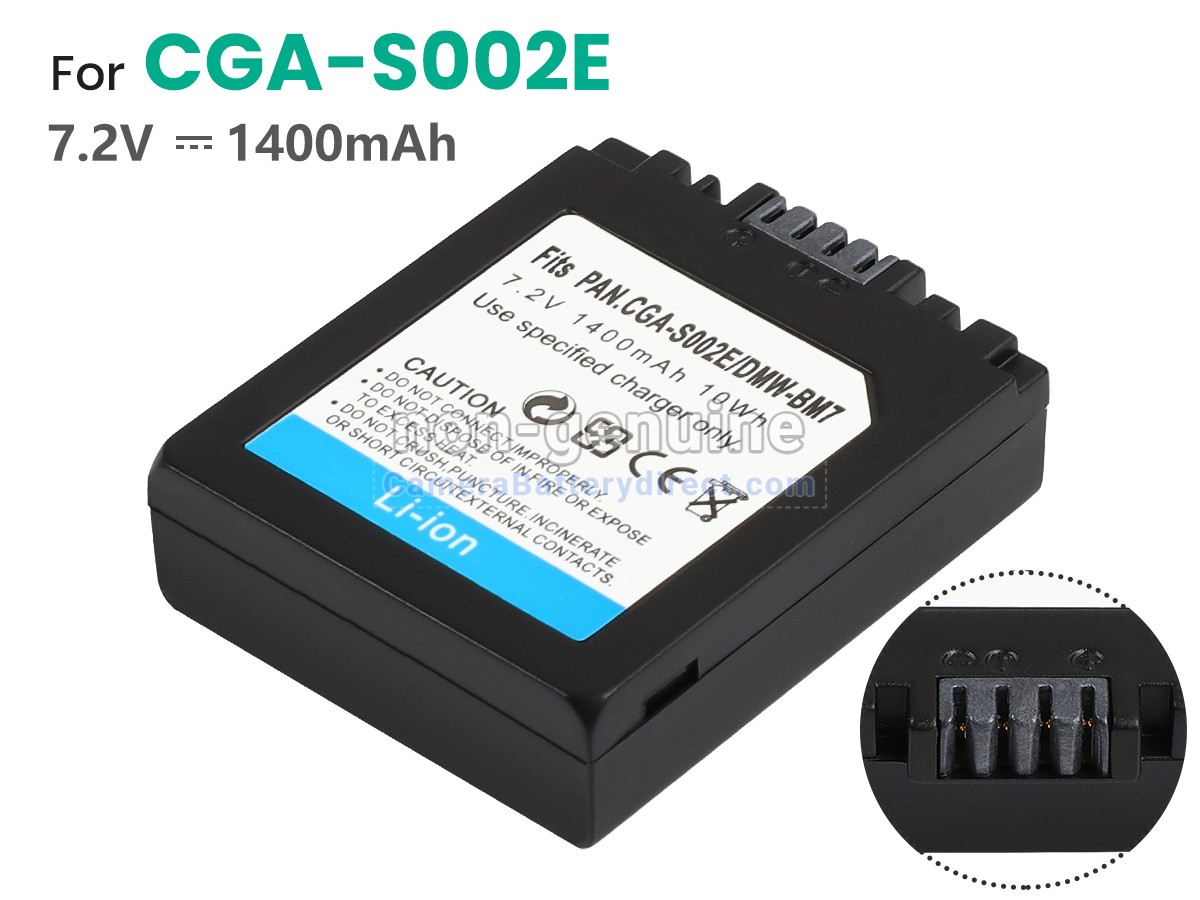 Rechargeable Battery for Panasonic LUMIX DMC-FZ1