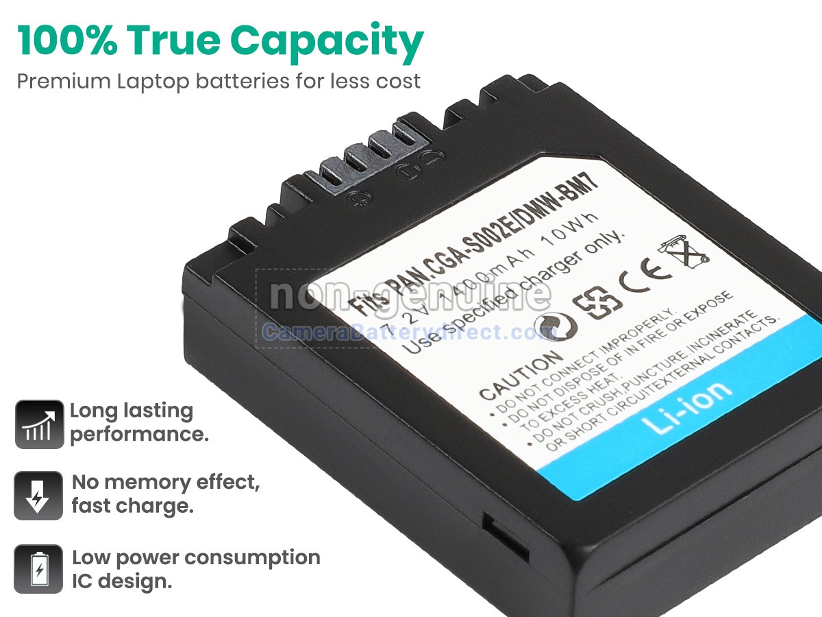 Rechargeable Battery for Panasonic LUMIX DMC-FZ1