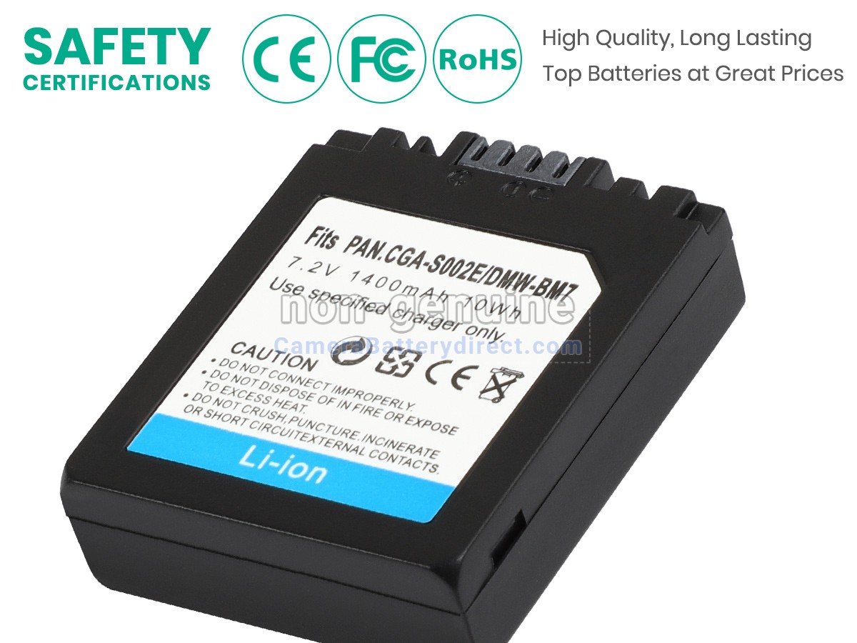 Rechargeable Battery for Panasonic LUMIX DMC-FZ1