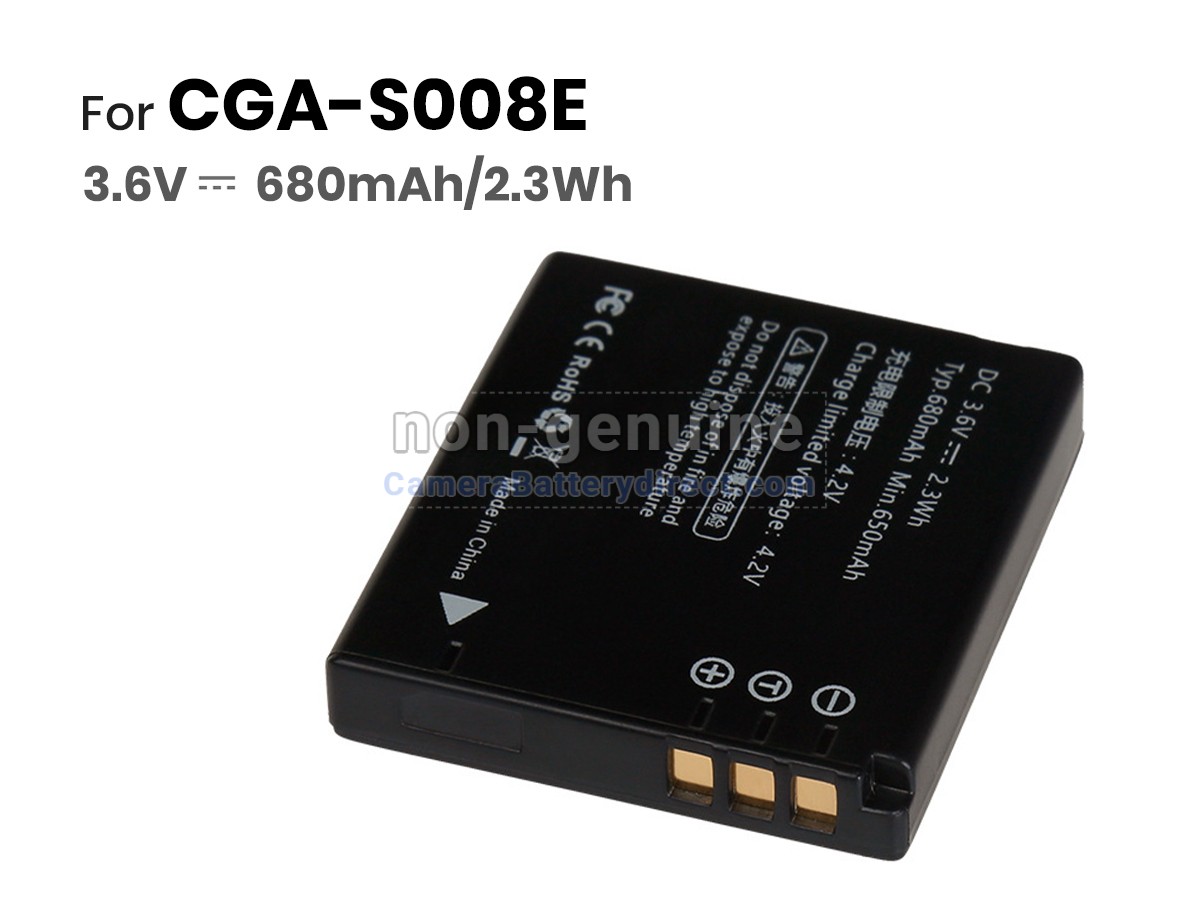 Rechargeable Battery for Panasonic DMC-FS3A