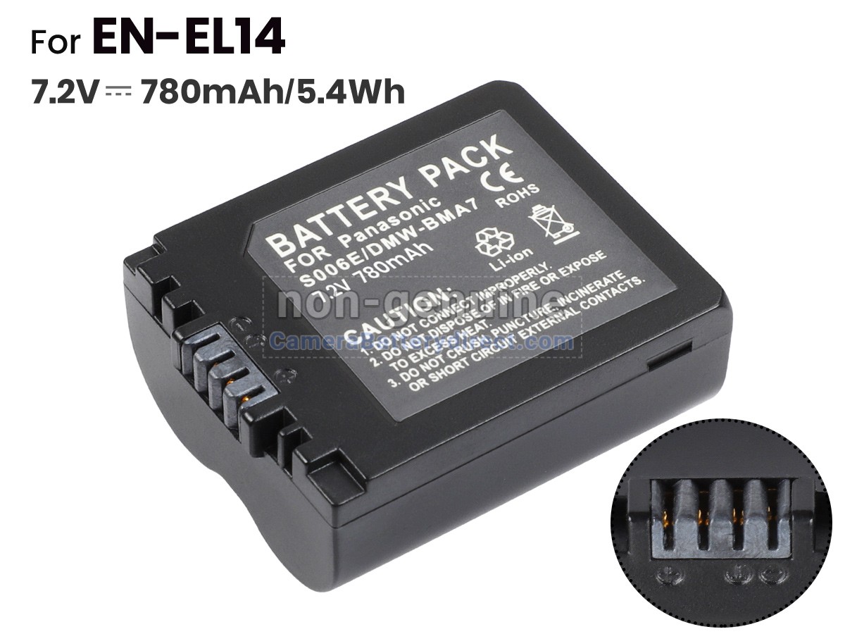 Rechargeable Battery for Panasonic LUMIX DMC-FZ38K