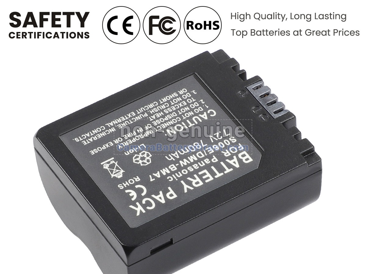 Rechargeable Battery for Panasonic LUMIX DMC-FZ38K