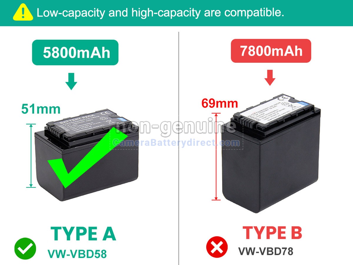 Rechargeable Battery for Panasonic HC-X1500
