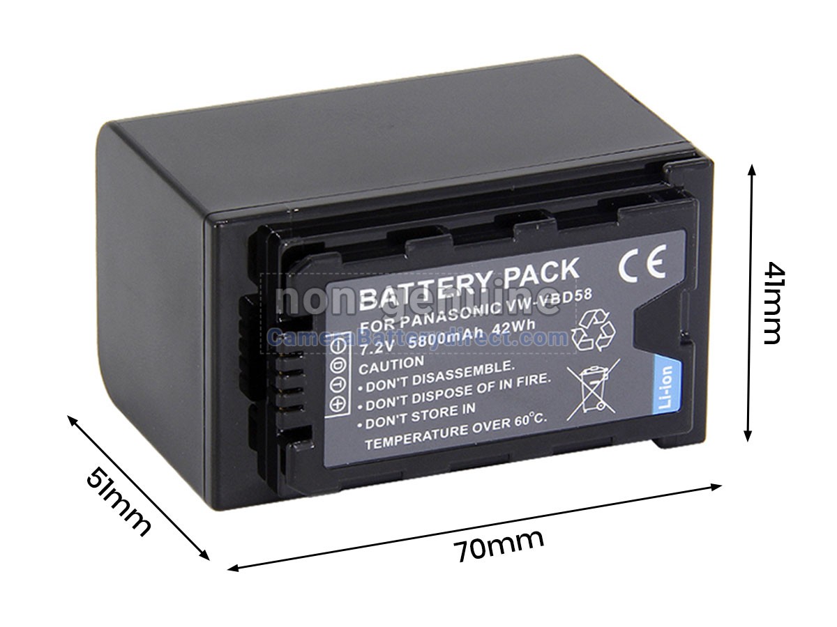 Rechargeable Battery for Panasonic HC-X1500