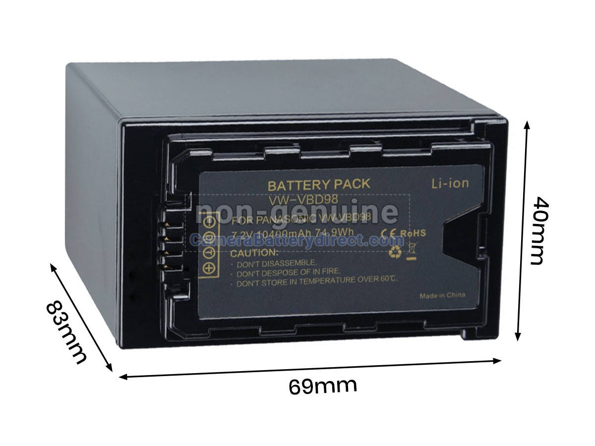 Rechargeable Battery for Panasonic HC-MDH2