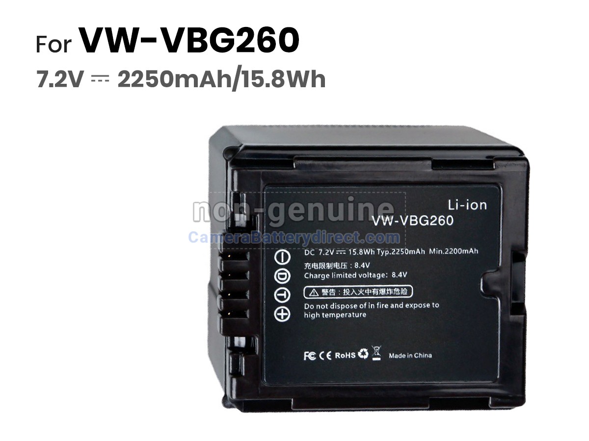 Rechargeable Battery for Panasonic VBG260