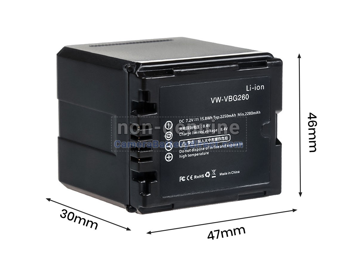 Rechargeable Battery for Panasonic VBG260