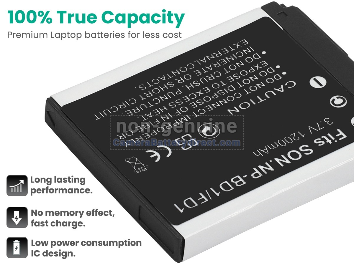 Rechargeable Battery for Sony DSC-T2