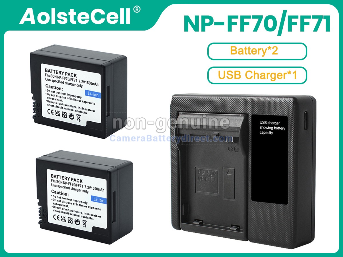 Rechargeable Battery for Sony NP-FF71