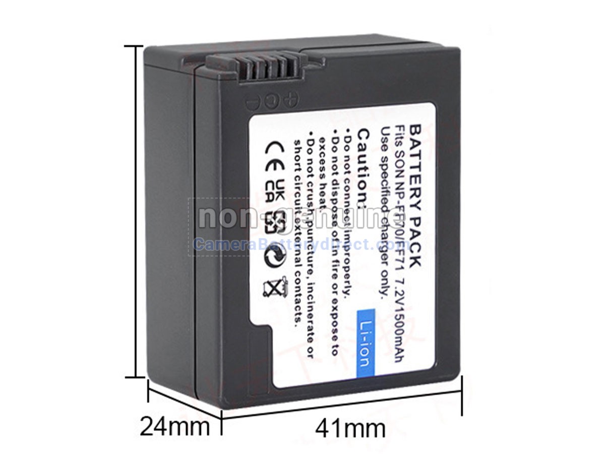 Rechargeable Battery for Sony NP-FF71